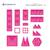 Jeu de construction magnétique édition caritative pack pink, 20 pièces Pink 6 - vertbaudet enfant 
