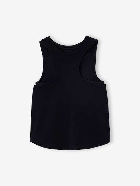 Ensemble fille débardeur et brassière sport anthracite 4 - vertbaudet enfant 