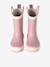 Bottes de pluie fille caoutchouc imprimé collection maternelle beige imprimé+rose imprimé 10 - vertbaudet enfant 