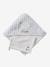 Cape de bain personnalisable + gant de toilette DANS LES NUAGES rayé bleu 3 - vertbaudet enfant 