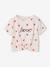 T-shirt fille détail noeud fantaisie écru+rayé bleu+rouge 1 - vertbaudet enfant 