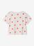 T-shirt fille détail noeud fantaisie écru+rayé bleu+rouge 2 - vertbaudet enfant 