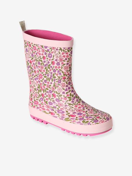 Bottes de pluie caoutchouc imprimé enfant collection maternelle bleu imprimé+lot rose+rose imprimé 11 - vertbaudet enfant 
