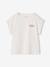 T-shirt fille sport écru+vert sauge 1 - vertbaudet enfant 