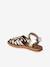 Sandales scratchées cuir enfant collection maternelle écru+or 11 - vertbaudet enfant 