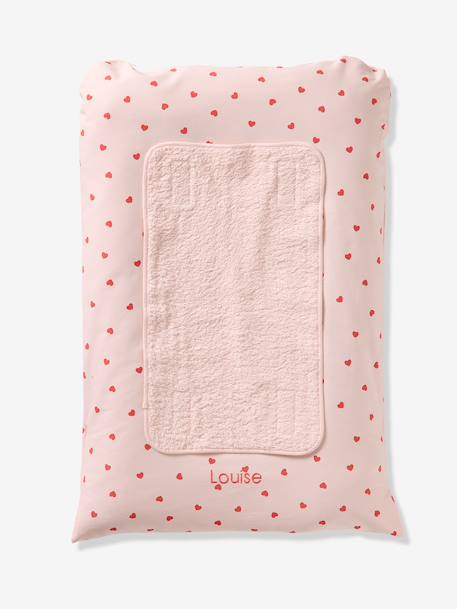 Matelas à langer + 2 tapis de change personnalisable MON COEUR rose imprimé 2 - vertbaudet enfant 