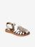Sandales scratchées cuir enfant collection maternelle écru+or 9 - vertbaudet enfant 