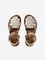 Sandales scratchées cuir enfant collection maternelle écru+or 12 - vertbaudet enfant 