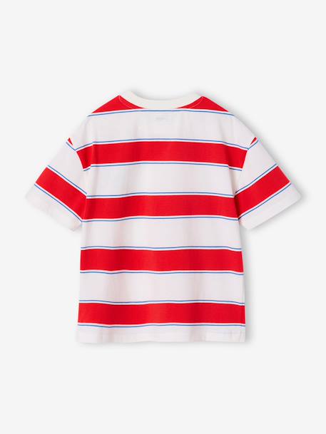 T-shirt garçon rayé rayé rouge 3 - vertbaudet enfant 