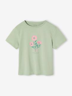Tee-shirt fille imprimé manches courtes  - vertbaudet enfant