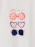 Tee-shirt motif fantaisie fille abricot+bleu grisé+écru+fraise 11 - vertbaudet enfant 