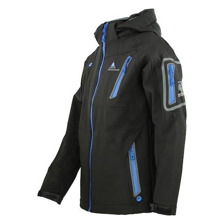 Blouson softshell garçon ecolok Gris+Noir+Rouge 8 - vertbaudet enfant 