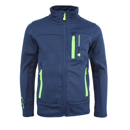 Blouson polarshell garçon ecanton Bleu+Bleu marine+Gris+Noir/bleu+Noir/jaune+Orange 4 - vertbaudet enfant 