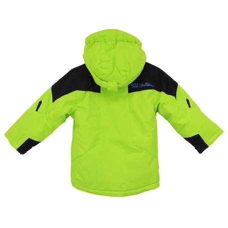 Blouson de ski garçon ecetal Anis+Noir+Turquoise 2 - vertbaudet enfant 