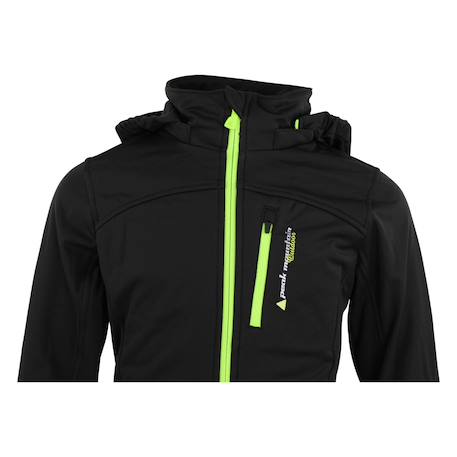 Blouson softshell fille fanne Jaune+Noir/jaune+Noir/orange+Orange 8 - vertbaudet enfant 