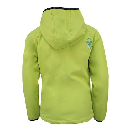 Blouson softshell fille ganso Anis+Fuchsia+Noir+Turquoise 2 - vertbaudet enfant 