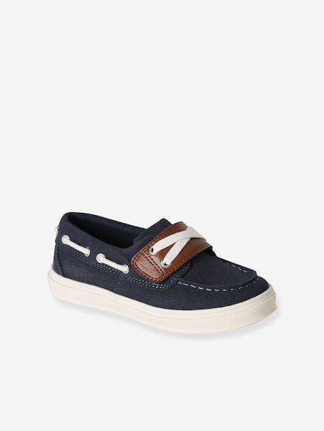 Chaussures bateau enfant garçon à scratch marine 2 - vertbaudet enfant 
