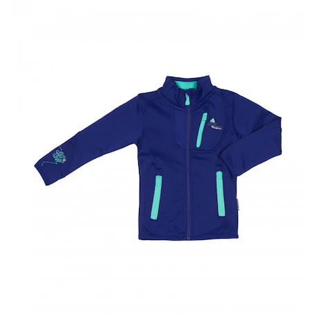 Blouson polarshell fille faynur Blanc+Bleu+Bleu marine+Fuchsia+Noir+Vert 3 - vertbaudet enfant 