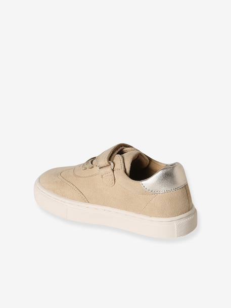 Baskets cuir lacets élastiqués à scratch marron 3 - vertbaudet enfant 