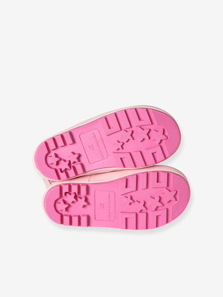 Bottes pluie fille caoutchouc bleu imprimé+lot rose 15 - vertbaudet enfant 