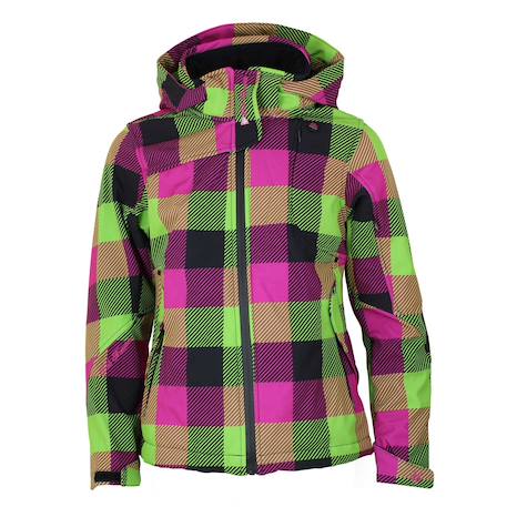 Blouson de ski fille gaveny Anis+Fuchsia+Violet 5 - vertbaudet enfant 