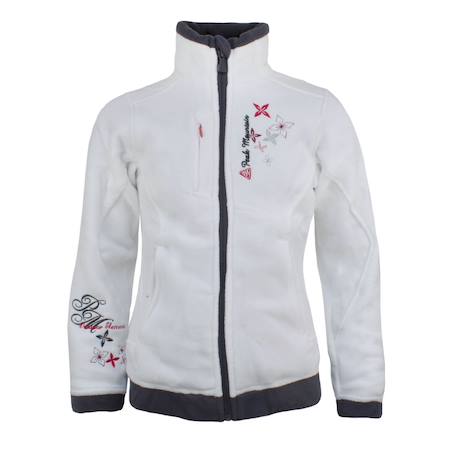 Blouson polaire fille garil Blanc+Bleu+Fuchsia+Noir 1 - vertbaudet enfant 