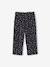 Pantacourt fille en gaze de coton anthracite+bleu+corail 2 - vertbaudet enfant 