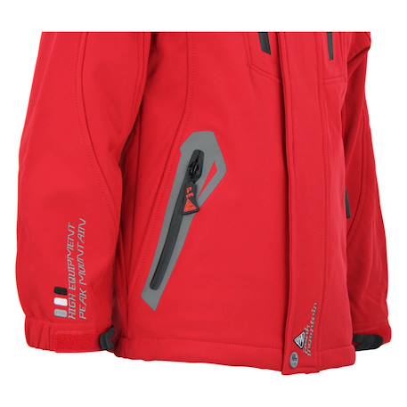 Blouson de ski garçon ecilo Gris+Noir+Rouge 14 - vertbaudet enfant 