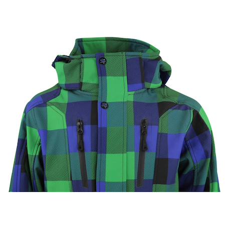 Blouson softshell garçon ecina Anis+Rouge+Vert 12 - vertbaudet enfant 