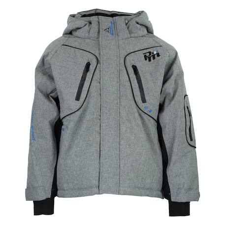 Blouson de ski garçon ecamate Anthracite+Bleu+Gris 7 - vertbaudet enfant 