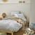Parure de lit enfant imprimée en coton, taie carrée, sous l'océan Bleu clair 6 - vertbaudet enfant 