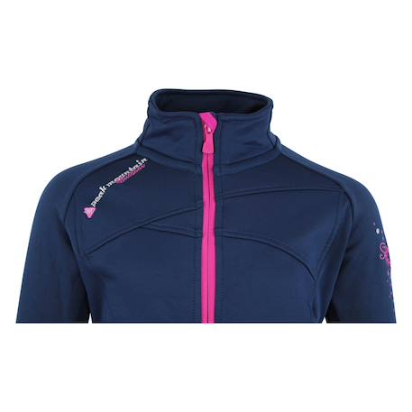 Blouson polarshell fille gaclimate Blanc+Bleu marine+Fuchsia+Noir 10 - vertbaudet enfant 