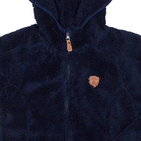 Blouson polaire fille galane Blanc+Bleu+Bleu marine+Corail+Fuchsia+Noir+Rouge+Taupe 9 - vertbaudet enfant 