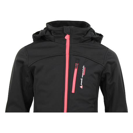 Blouson softshell fille fanne Jaune+Noir/jaune+Noir/orange+Orange 12 - vertbaudet enfant 