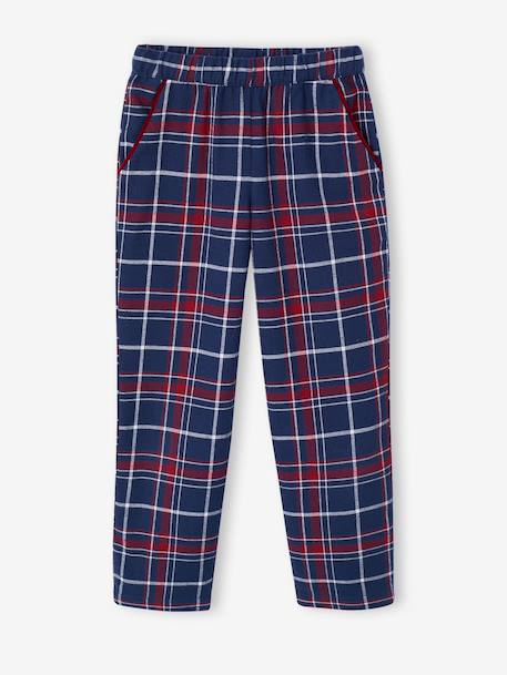 Pyjama mixte flanelle noël capsule famille bordeaux 13 - vertbaudet enfant 