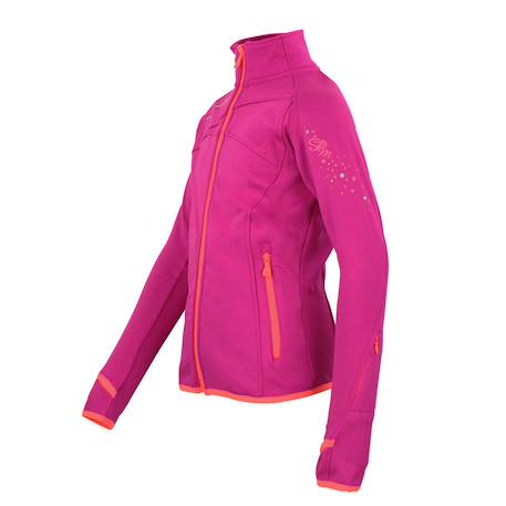 Blouson polarshell fille gaclimate Blanc+Bleu marine+Fuchsia+Noir 13 - vertbaudet enfant 