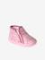 Chaussons zippés bébé fabriqués en France rose imprimé 1 - vertbaudet enfant 
