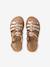 Sandales fille cuir multi brides or 4 - vertbaudet enfant 