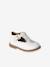 Salomé bébé cuir blanc+rose poudré 1 - vertbaudet enfant 