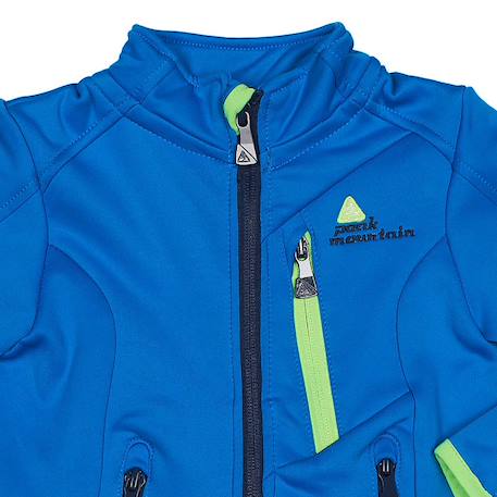 Blouson polarshell garçon eclimate Bleu+Bleu marine+Noir+Orange 3 - vertbaudet enfant 