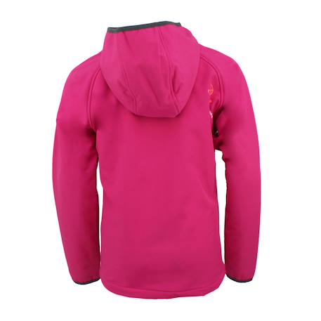 Blouson softshell fille ganso Anis+Fuchsia+Noir+Turquoise 4 - vertbaudet enfant 