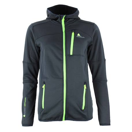 Blouson polarshell garçon ecampus Noir/vert 1 - vertbaudet enfant 