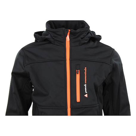 Blouson softshell garçon ecanne Jaune+Noir/bleu+Noir/jaune+Noir/orange+Noir/vert+Orange 13 - vertbaudet enfant 