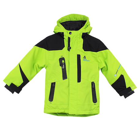 Blouson de ski garçon ecetal Anis+Noir+Turquoise 1 - vertbaudet enfant 