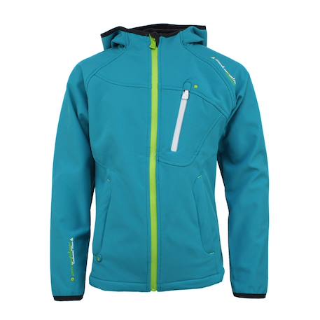Blouson softshell fille ganso Anis+Fuchsia+Noir+Turquoise 7 - vertbaudet enfant 