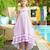 Jupe longue   en coto jersey  2-en-1  ibiza Rose violet 2 - vertbaudet enfant 