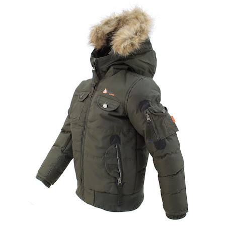Blouson garçon ecoflik Kaki 3 - vertbaudet enfant 