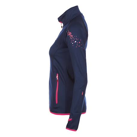 Blouson polarshell fille faclimate Blanc+Bleu marine+Fuchsia+Noir 6 - vertbaudet enfant 