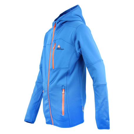 Blouson polarshell garçon ecampus Bleu+Gris+Noir/orange+Noir/vert+Orange 3 - vertbaudet enfant 