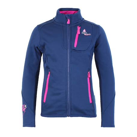 Blouson polarshell fille faynur Blanc+Bleu+Bleu marine+Fuchsia+Noir+Vert 6 - vertbaudet enfant 